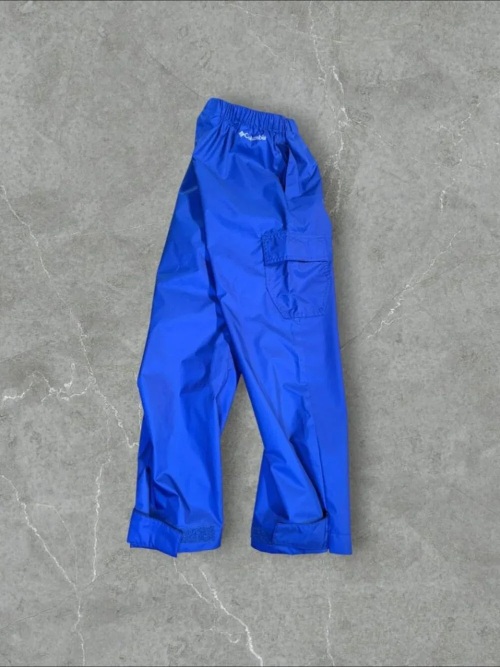 Columbia Wind Pants Boys XS Royal Blue Water Resistant Nylon Outdoor